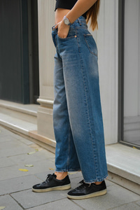 Baggy Model Kot Pantolon Mavi