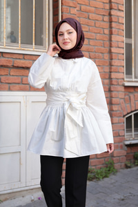 Bali Poplin Gömlek Beyaz