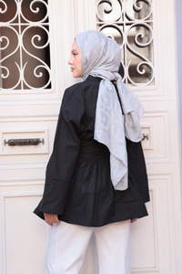 Bali Poplin Gömlek Siyah