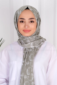 Uygun Fiyatlı BALIK DESENLI PAMUK SAL MINT YESIL | Loccomoda.com 