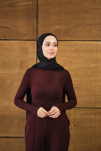 Balıkçı Yaka Body Bordo