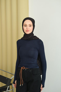 Balıkçı Yaka Body Lacivert