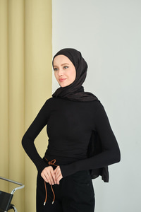 Balıkçı Yaka Body Siyah