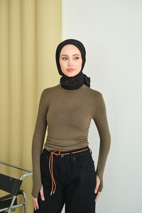 Balıkçı Yaka Body Yeşil