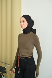 Balıkçı Yaka Body Yeşil