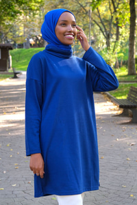 Uygun Fiyatlı BALIKCI YAKA TUNIK  MAVI | Loccomoda.com 