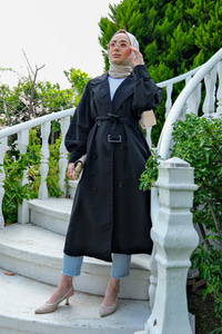 BALON KOL BEL KEMERLI TRENC SIYAH