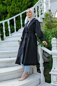 BALON KOL BEL KEMERLI TRENC SIYAH