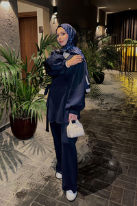 Balon Kol Scuba Kimono Takım Lacivert