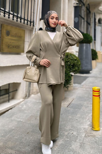 Balon Kol Scuba Kimono Takım Yeşil