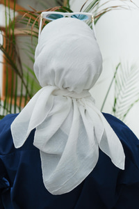 Bambu Kraş Eşarp Ekru