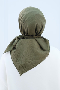 Bambu Kraş Eşarp  Haki Yeşil