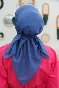 Bambu Kraş Eşarp Mavi