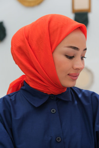 Bambu Kraş Eşarp Turuncu