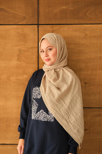 Bambu Kraş Şal Bej