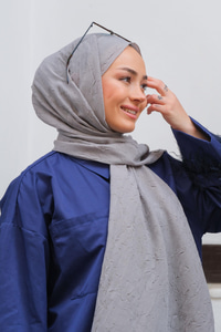 Bambu Kraş Şal Gri