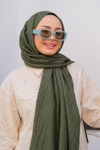 Bambu Kraş Şal Haki Yeşil