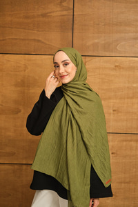 Bambu Kraş Şal Haki Yeşil