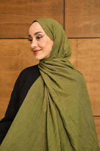 Bambu Kraş Şal Haki Yeşil