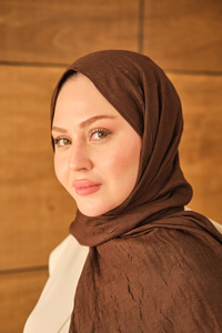 Bambu Kraş Şal Koyu Kahve