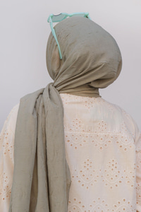 Bambu Kraş Şal Küf Yeşil