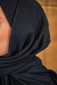 Bambu Kraş Şal Lacivert