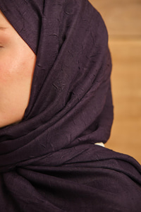 Bambu Kraş Şal Mor