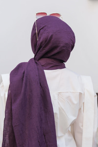 Bambu Kraş Şal Mor