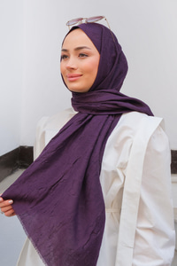 Bambu Kraş Şal Mor