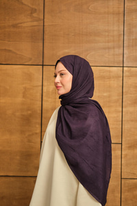 Bambu Kraş Şal Mor