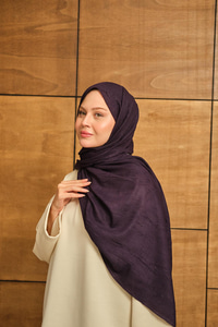 Bambu Kraş Şal Mor