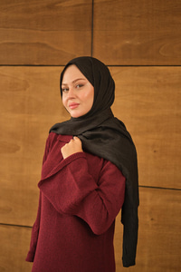 Bambu Kraş Şal Siyah