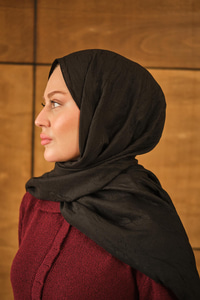 Bambu Kraş Şal Siyah