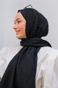Bambu Kraş Şal Siyah