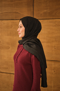 Bambu Kraş Şal Siyah