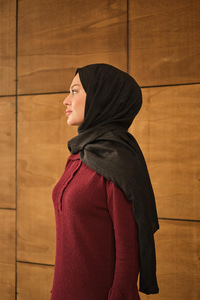 Bambu Kraş Şal Siyah