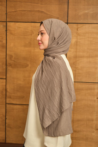 Bambu Kraş Şal Vizon