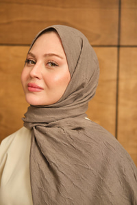 Bambu Kraş Şal Vizon