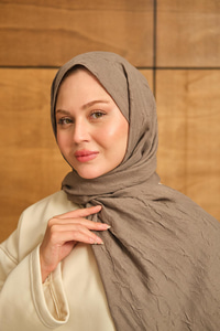 Bambu Kraş Şal Vizon