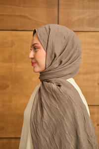 Bambu Kraş Şal Vizon