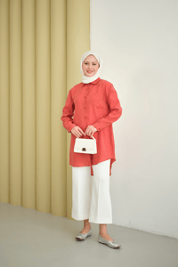 Basic Uzun Gömlek Kiremit