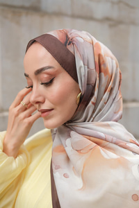 Batik Desen Soft Şal Kahverengi