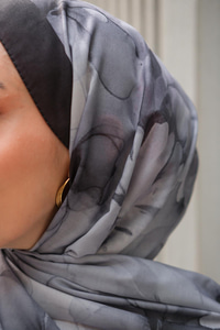 Batik Desen Soft Şal Siyah