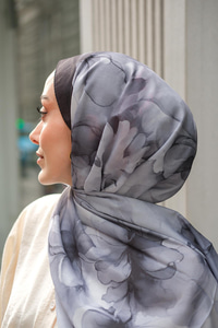 Batik Desen Soft Şal Siyah