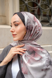 Batik Desen Soft Şal Vizon