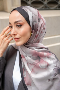 Batik Desen Soft Şal Vizon