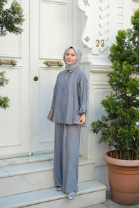 Batıklı Takım Gri