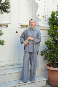 Batıklı Takım Gri