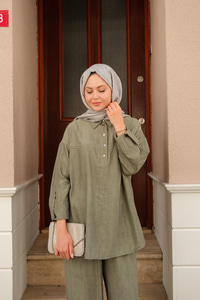 Batıklı Takım Haki Yeşil