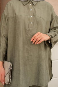 Batıklı Takım Haki Yeşil